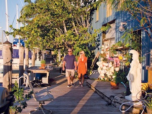After eating out in Key West, stroll down the waterfront docks at Safe Harbor Marina along Front Street, greet the resident dogs and cats, discover works by local artisans who live and work in dockside lofts and soak up the oceanfront flavors.